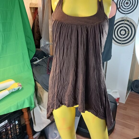 XS women Seduction dress grunge fairycore style dress midi open back - Picture 4 of 10